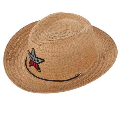  Tea Party Hat Kid Girls 1st Birthday Headwear Child Cowboy Beach - Afbeelding 1 van 17