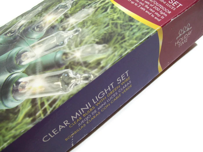 Holiday Time Traditional Indoor Outdoor Clear Bulbs 400 Mini String Lights New - Image 3 of 4