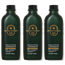 Bath and Body Works Aromatherapy EUCALYPTUS SPEARMINT Body and Massage Oil 4floz
