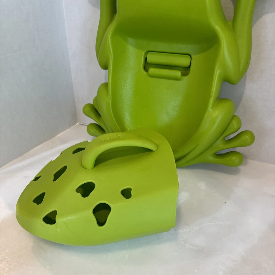 Boon Frog Pod Bañera Carrito Almacenamiento Piscina Agua Verde Árbol Rana Baño Juguete Foto 4 de 4