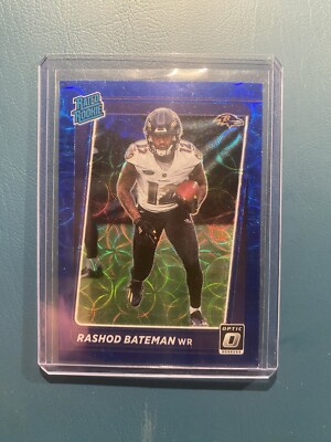 2021 Panini Donruss Optic - Blue Scope Prizm #210 Rashod Bateman (RC)