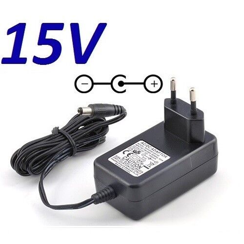 Cargador Corriente 15V Reemplazo Altavoz Woxter Rock'n'Roller Rock and Roller XL - Imagen 1 de 2