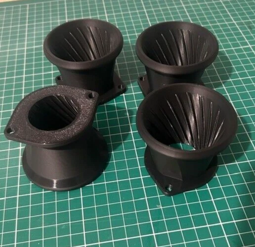 4x WEBER 40x45mm DCOE / DELLORTO 3D PRINTED RAM PIPE / VELOCITY STACK / TRUMPET - Image 3 of 4