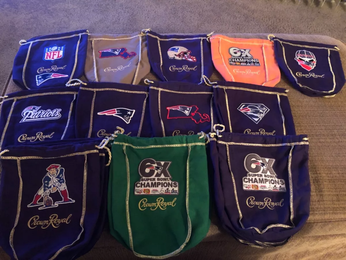 New England Patriots CROWN ROYAL BAG (mixed colors) | eBay