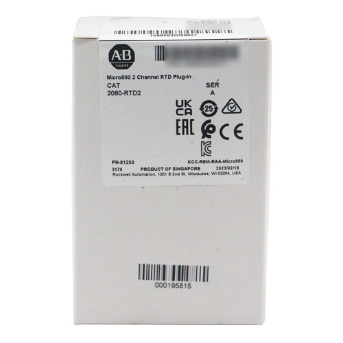 AB 2080-RTD2 2channel Resistance Thermometer Micro800 Plug-in Module US Free Tax - Picture 1 of 5