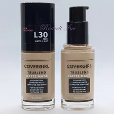 Covergirl Trublend Matte Made Liquid Foundation 12HR #L30 Transfer Resistant 2PK