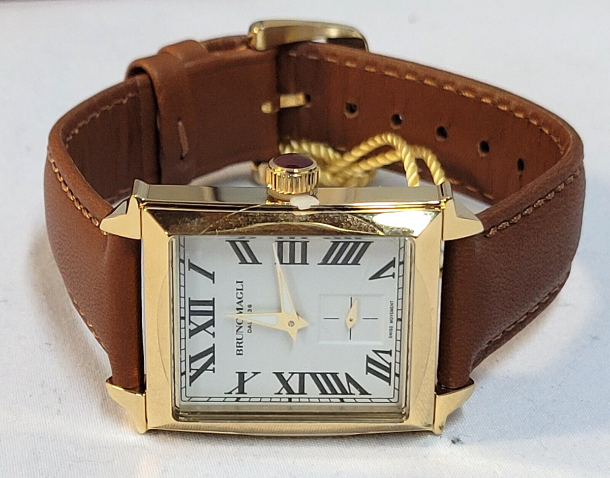 NEW $345 Bruno Magli Valentina 1061 Swiss Quartz BROWN