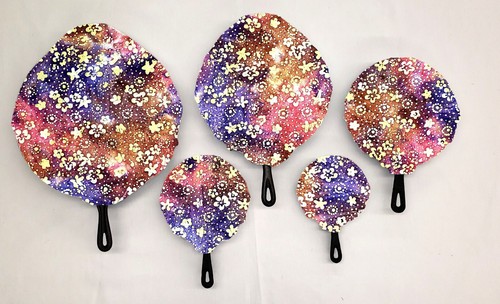 Batik Tie Dye Cast Iron Pan Covers (Set of 5) - 第 2/7 張圖片