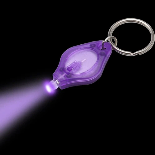 20PC UV Mini Schlüsselanhänger LED Taschenlampe Schlüsselring Licht Taschenlampe - Bild 6 von 10