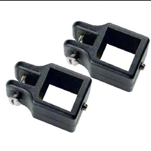 2 Pack of 1 Inch Square Tubing Bimini Top Black Plastic Jaw Slides for Boats - Picture 4 of 4