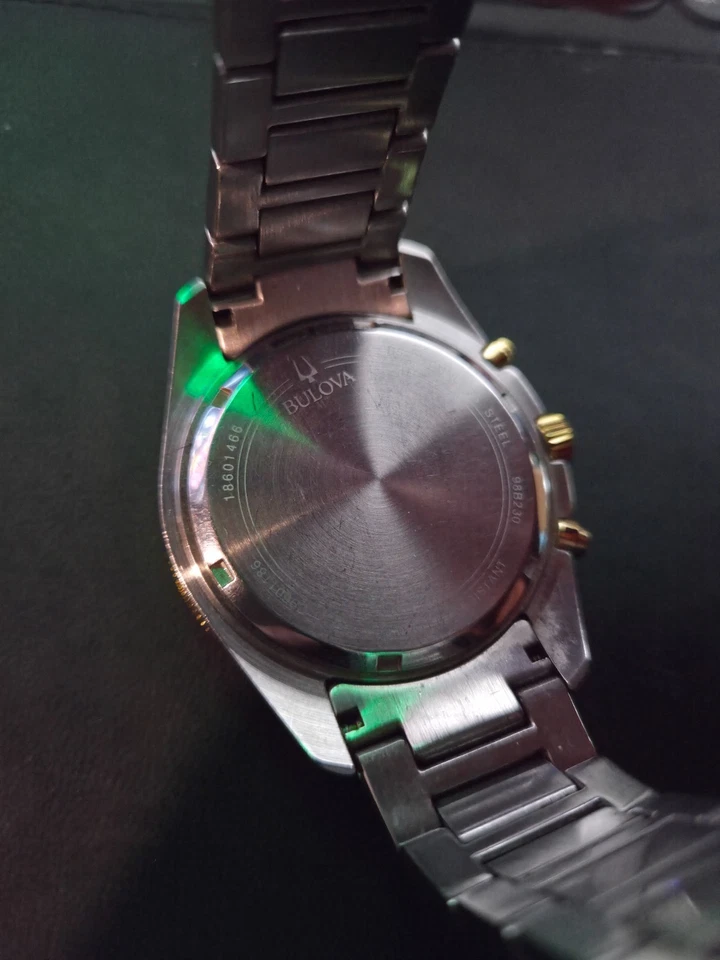 Reloj de pulsera Bulova Marine Star 98B230 cuarzo cronógrafo para hombre acero inoxidable Foto 3 de 4