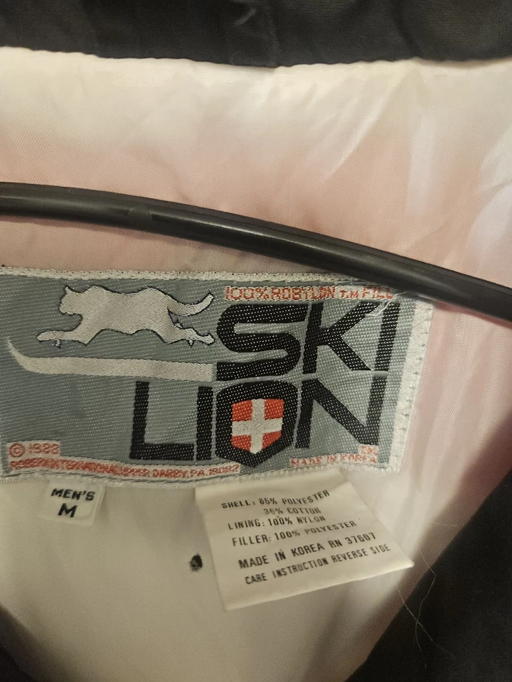 Traje de esquí de una pieza Ski Lion años 80 de colección para hombre talla M Foto 4 de 4