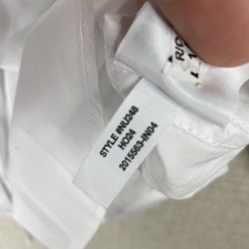 Madewell x Alexa Chung Shirt Womens L White Poplin Button Up Classic Preppy NWT - Picture 14 of 16