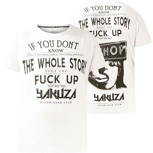Футболка YAKUZA XXX Shop TSB-17022 Белые футболки Wei 4690₽