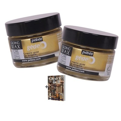 Gilding Wax - 2 Pack Metallic Empire Gold Gilding Paste for Pebeo - Vintage D...