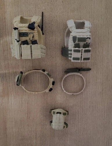 Valaverse Action Force Desert Web Gear Accessories 1/12 Scale Custom Fodder Lot