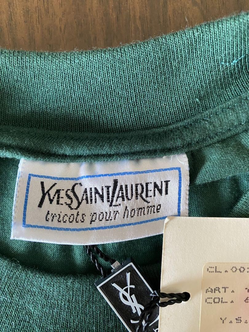 Autentico top Yves Saint Laurent manica lunga colore verde taglia S donna