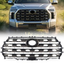 Front Bumper Grille For 2022 2023 2024 Toyota Tundra Platinum Smoked Chrome New Front Bumper Grille For 2022 2023 2024 Toyota Tundra Platinum Smoked Chrome New