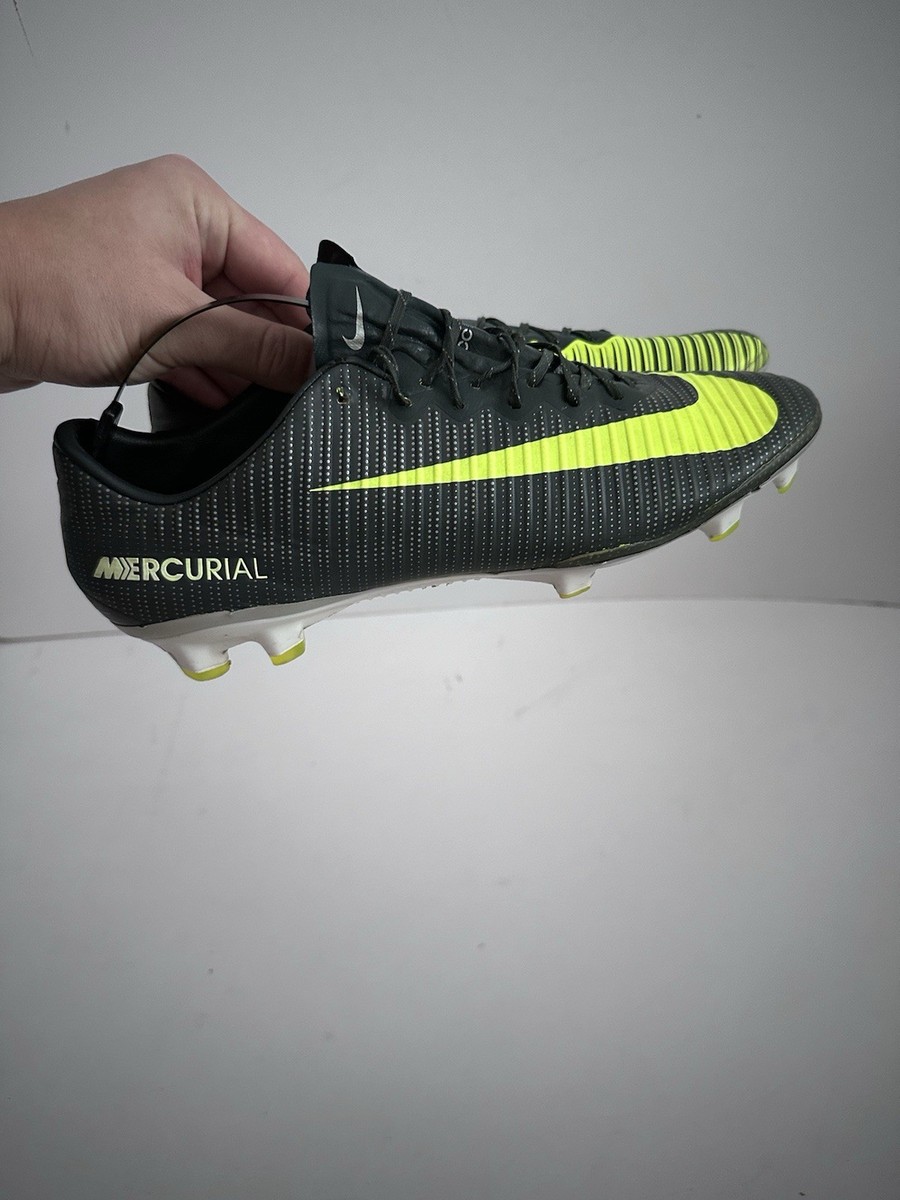 Nike Mercurial Vapor 11 CR7 FG Green Gray Football Cleats Boots