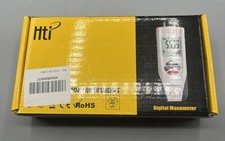 HTi Digital Manometer HT-1890 Air Gas Pressure Gauge 11 Selectable Units Dual Po