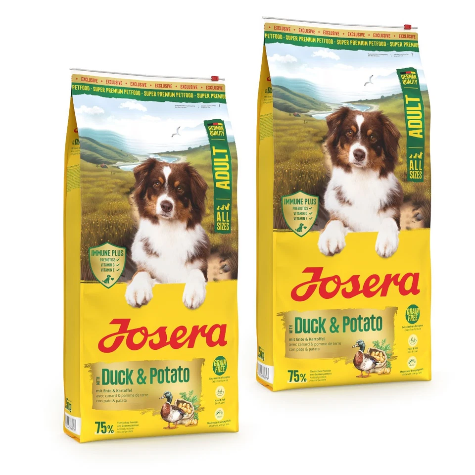 JOSERA PETFOOD GMBH 2 x 12,5 kg Josera A/S Adult Duck & Potato Trockenfutter Ente und Kartoffel