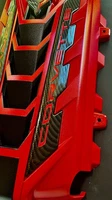 2020/26 CORVETTE C8 ENGINE COVER TORCH RED CARBON FIBER RAILS NEW OEM (For: More than one vehicle)