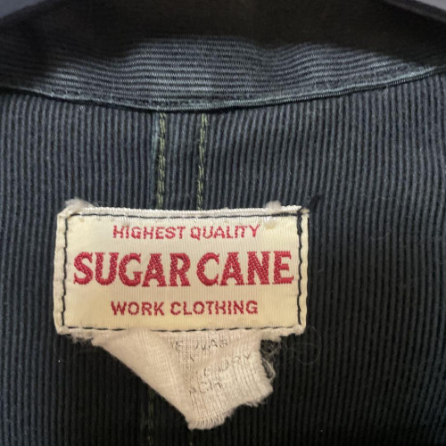 90s SUGAR.CANE WORK JACKET サイズ38 90s Sugar Cane Cotton Work Jacket size: 38 Black, one-wash