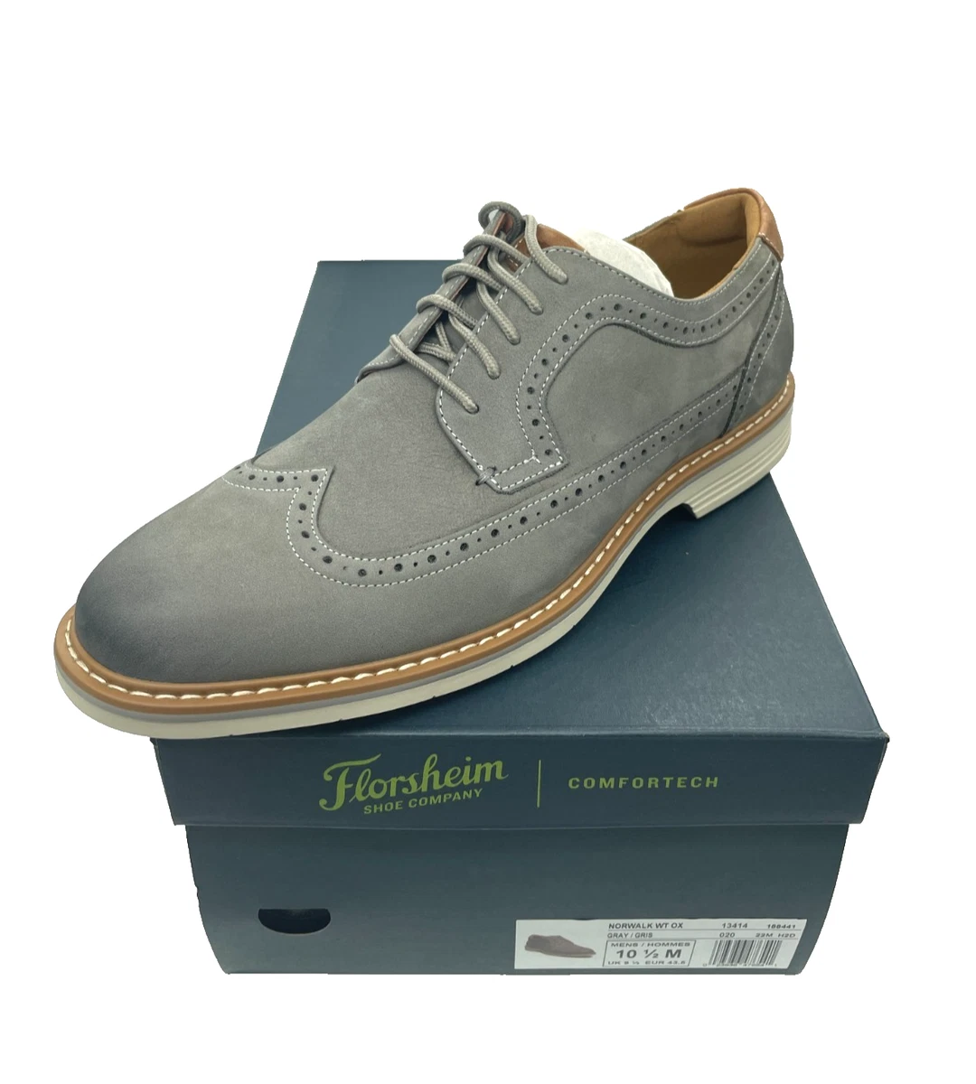 Florsheim Gray Wingtip Dress Shoes for Men for sale | eBay