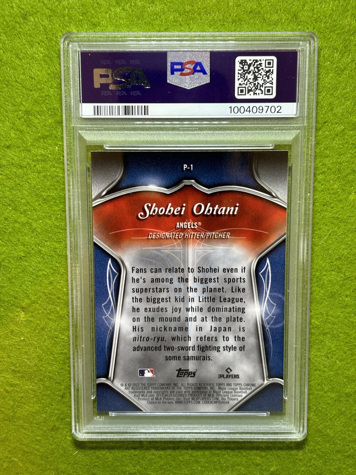 Shohei Ohtani PSA 10 WHITE SPARKLE PRIZM REFRACTOR GRADED CARD 2022 Topps Chrome view 22