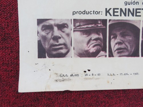THE DIRTY DOZEN SPANISH POSTER LEE MARVIN ERNEST BORGNINE CHARLES BRONSON 1967 - Picture 6 of 11