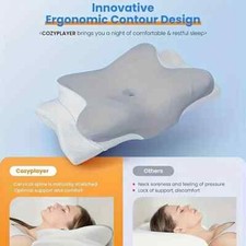 Cervical Pillow for Neck Pain Relief,Orthopedic Neck Support Pillow for Side