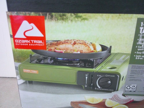Ozark Trail 1-Burner Tabletop Stove Green 8000 BTU Butane Camping Survival NEW - Picture 2 of 4