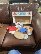 Mickey Mouse Walt Disney Puffy Stuff Soft Wall Hanging Dolly Toy No. 103