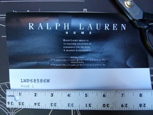 *BROWN! Double Roll RALPH LAUREN WALLPAPER MSRP$232 CHESAPEAKE Mahogany NAUTICAL - Picture 10 of 10