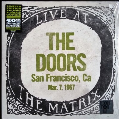 RSD The Doors Live The Matrix LP limited 50th anniversary Numbered Sealed