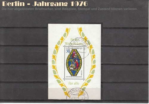 Berlin 1976 SATZ Block 5 Weihnachten gestempelt oder postfrisch MiNr. 528 - Bild 1 von 5