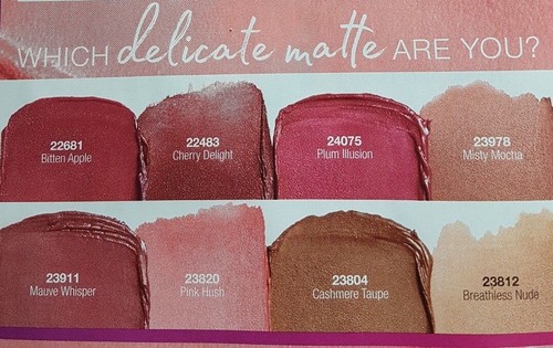 AVON True Colour Perfectly Matte Lipstick All Shades Blushed & Delicate FULLSIZE - Picture 31 of 47