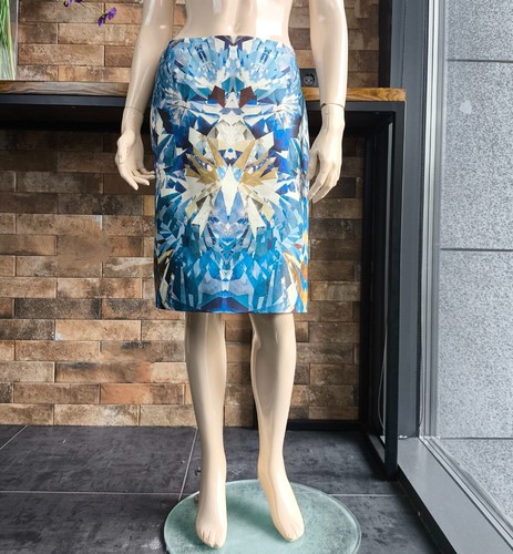 Alexander McQueen S/S 2009 Crystal Kaleidoscope Skirt Silk/Wool 46 IT - Picture 7 of 18