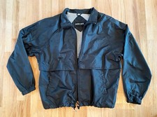 Pacific Trail Windbreaker Jacket Adult Large Black Zip-up VTG Great condition
