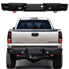 Vijay For 1999-2006 Chevy Silverado 2500hd3500 Rear Bumper Wlights D-rings Vijay For 1999-2006 Chevy Silverado 2500hd3500 Rear Bumper Wlights D-rings
