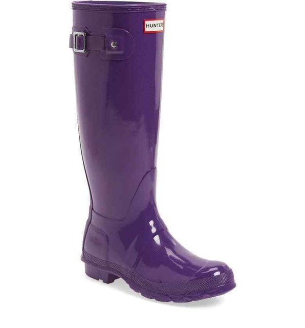 purple boots womens