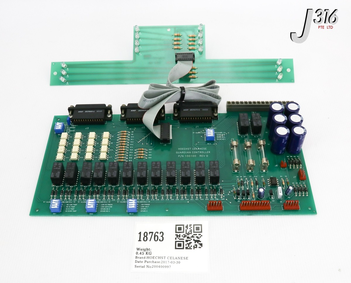 のん 18763 HOECHST CELANESE PCB, GUARDIAN CONTROLLER W/ DAYTEST 1987