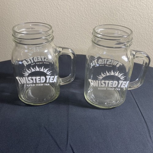 Set Of 2 Brand New Twisted Tea Mason Jars  - Picture 7 of 7