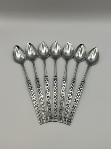 Oneida Distinction Stainless Silverware LISBON 7.5” Iced Tea Spoons (Set Of 7) - Picture 2 of 11