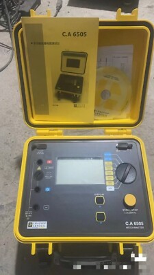  One piece Chauvin Arnoux C.A 6505 5kV Program Digital Insulation Tester CA6505