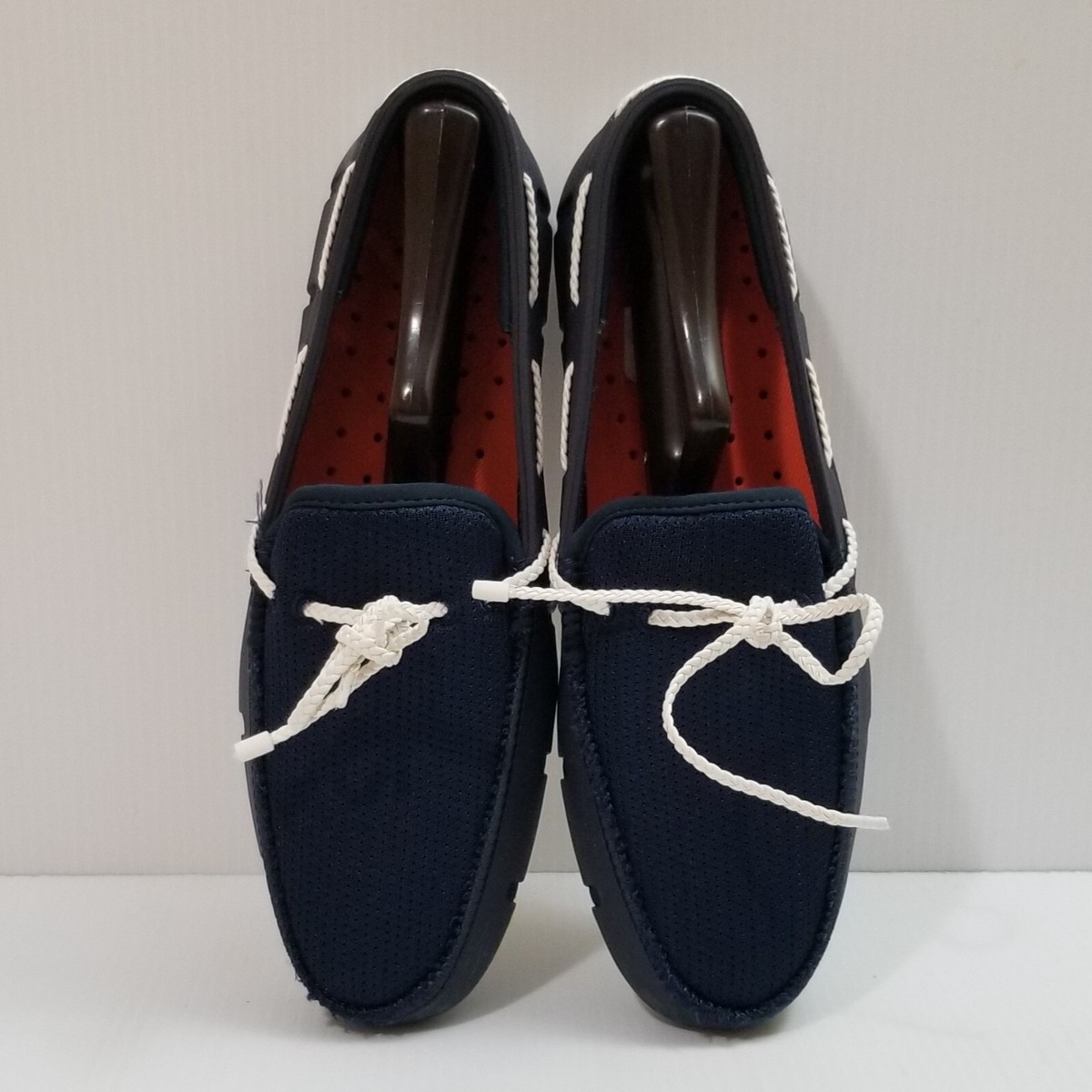 SWIMS Braided Lace Loafers Casual Shoes Color Navy Blue  display picture 1