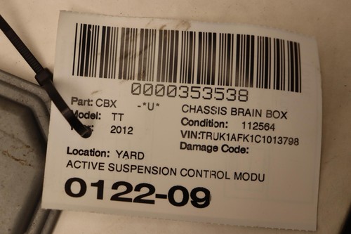 2011-2018 AUDI TT QUATTRO ACTIVE SUSPENSION CONTROL MODULE UNIT OEM - Picture 5 of 5