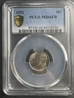 1952 PCGS MS 66 FB ROOSEVELT DIME 10C SILVER