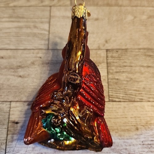 Cardinals on Branch Old World Christmas Ornament with Box 2001 Vintage 5 Inch - Picture 6 of 14