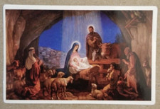 Nativity Sticker Christmas Holiday Jesus Bethlehem Saint God Spiritual Religious